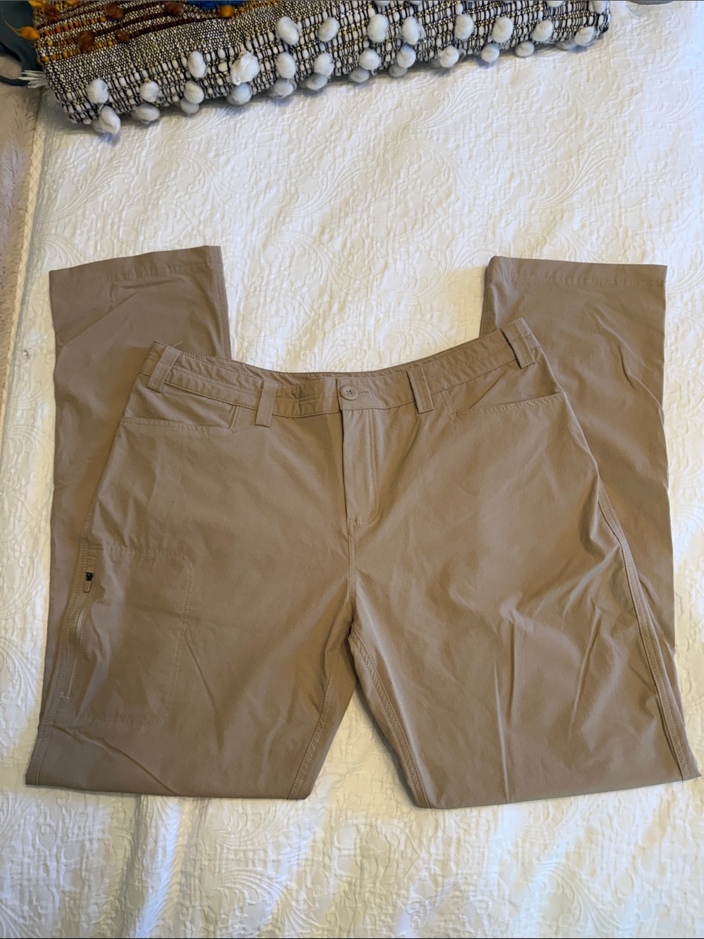 Willit Women’s Lightweight Cargo Pants in Khaki - Comfortable Everyday Trousers